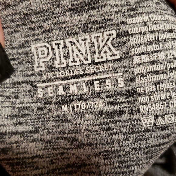 🧿PINK Victoria's Secret Gray and Black Leggings - Picture 3 of 3